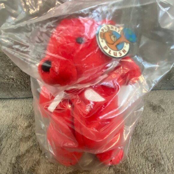 VAL & TYNE BEARS Valentine Planet Plush Beanie Sally Winey Mint in Sealed Bags - Picture 4 of 7